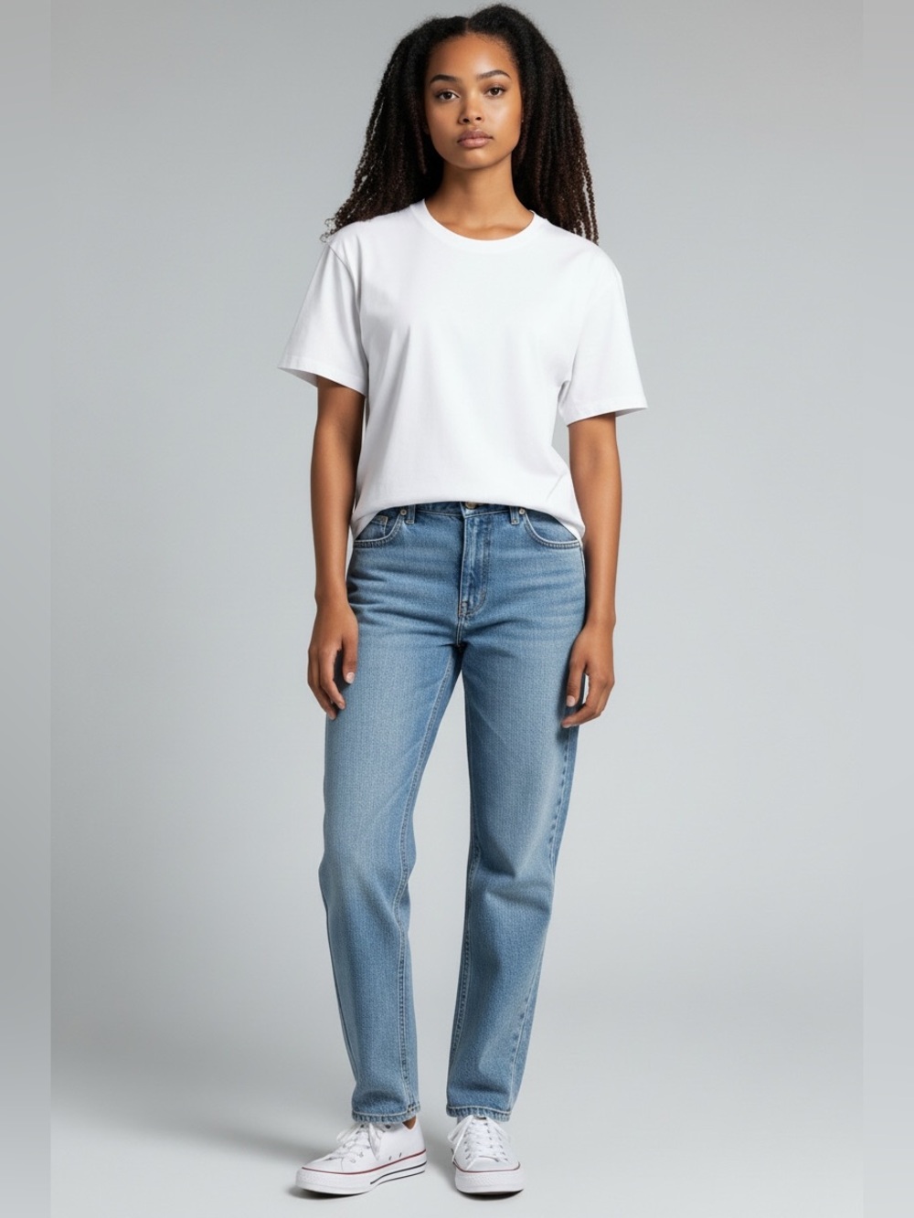 J. Crew Straight Leg Jeans in Light Blue Denim